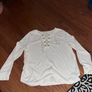 Lace up old navy crew neck